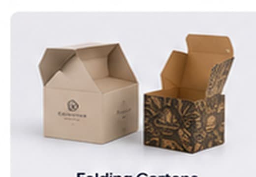 Folding cartons and printed boxes